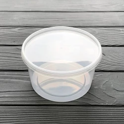 Контейнер PP з кришкою 500мл прозорий D-125 (450шт/ящ)