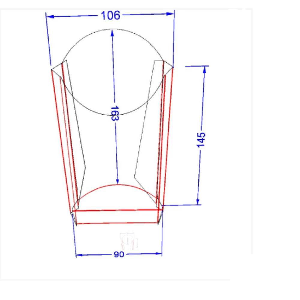 Упаковка для картофеля фри “Макси“ Светлая