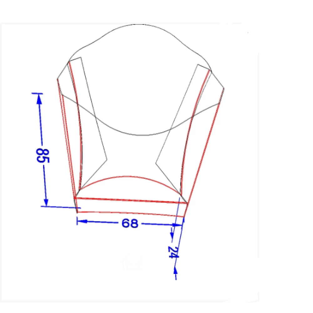 Упаковка для картоплі фрі Міні Темна (50шт/уп)