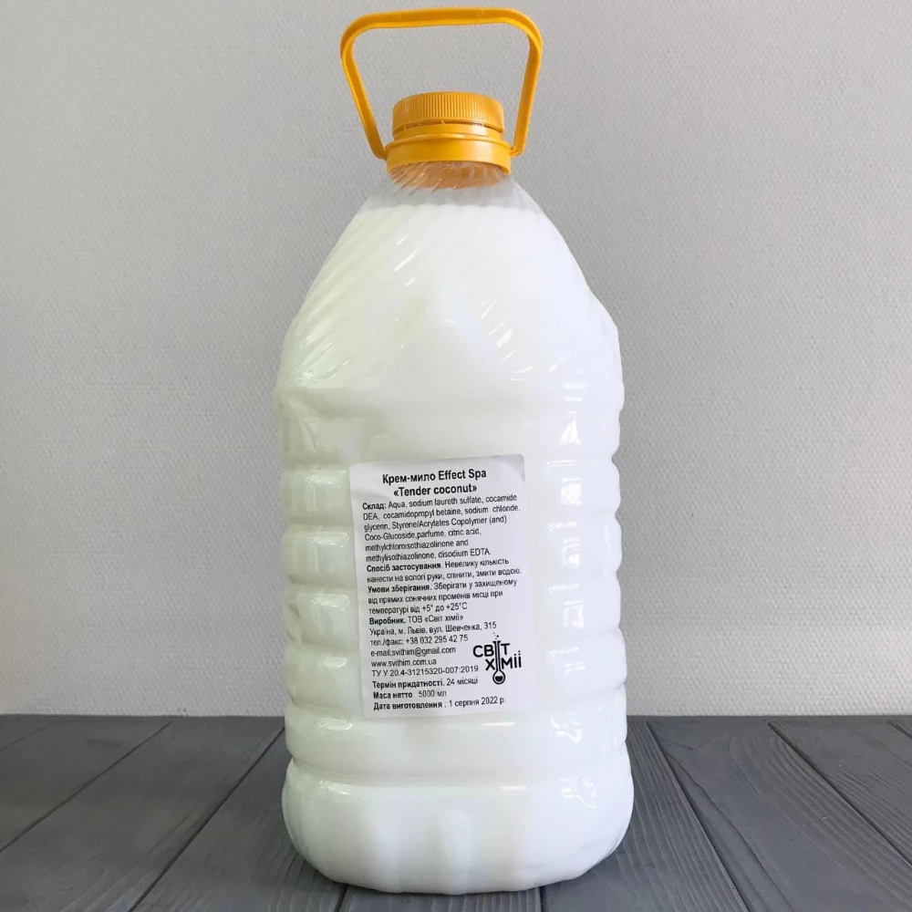 Крем мило “Effect Spa“ Кокос 5кг ПЕТ пляшка