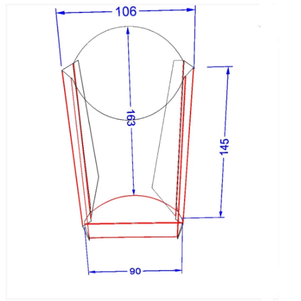 Упаковка для картофеля фри “Макси“ Тёмная