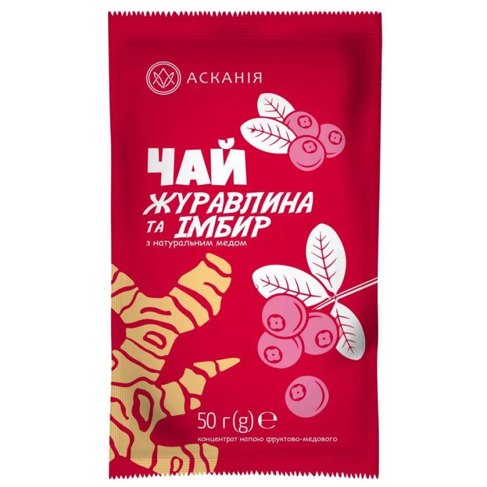 Чай-сашет “Журавлина та імбир“ 50гр (24шт/ящ)