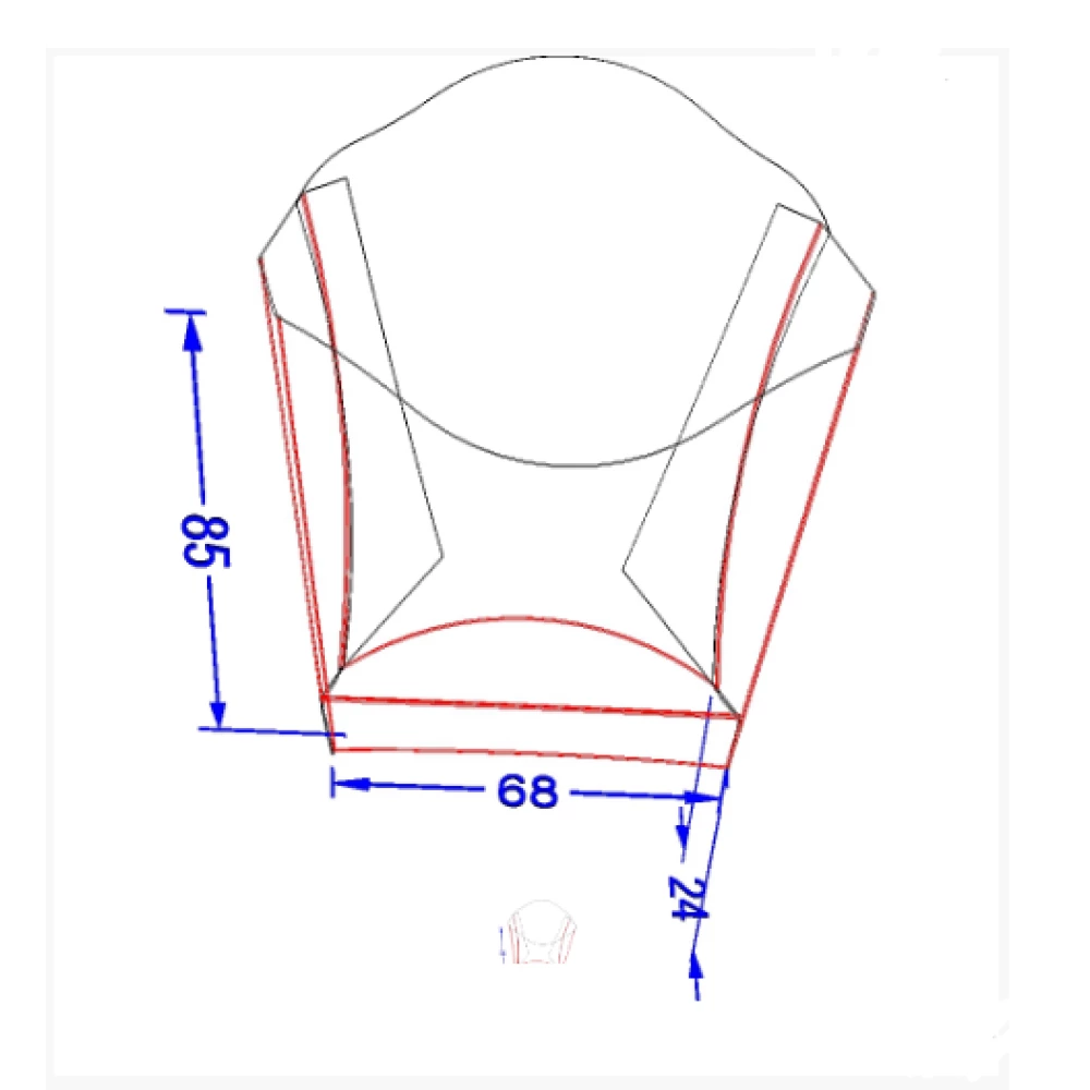 Упаковка для картоплі фрі Міні Крафт (50шт/уп)
