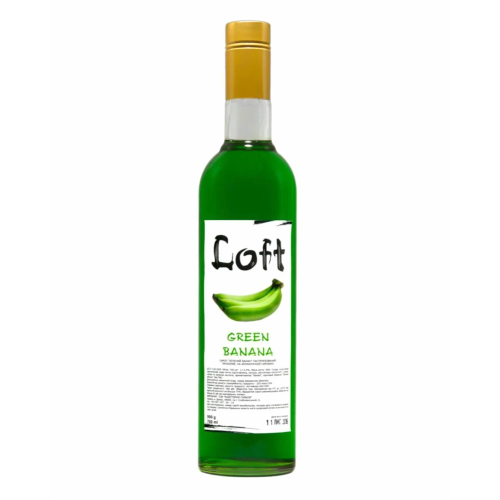Сіроп Зелений Банан 0,7л Loft