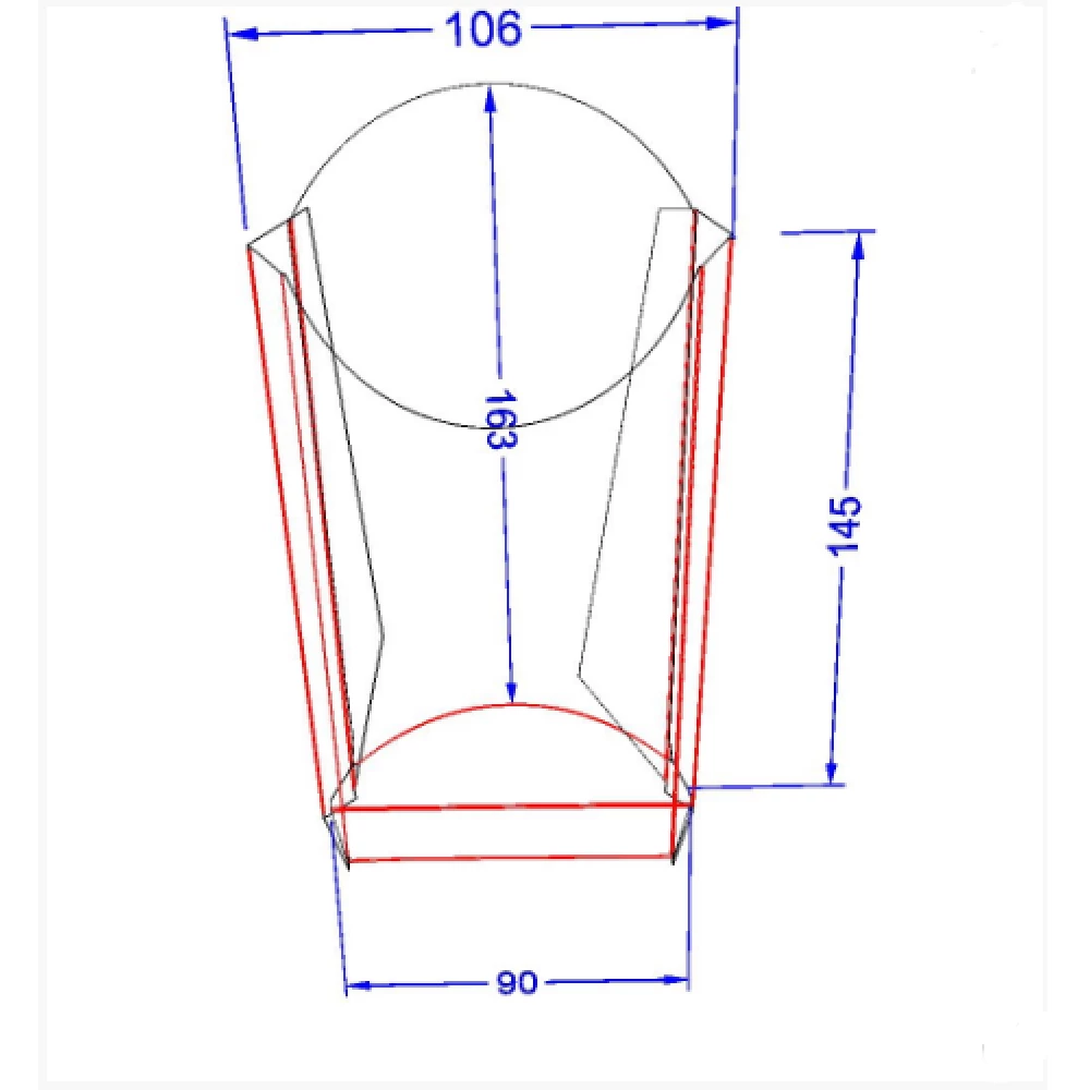 Упаковка для картоплі фрі Максі Біла (50шт/уп)