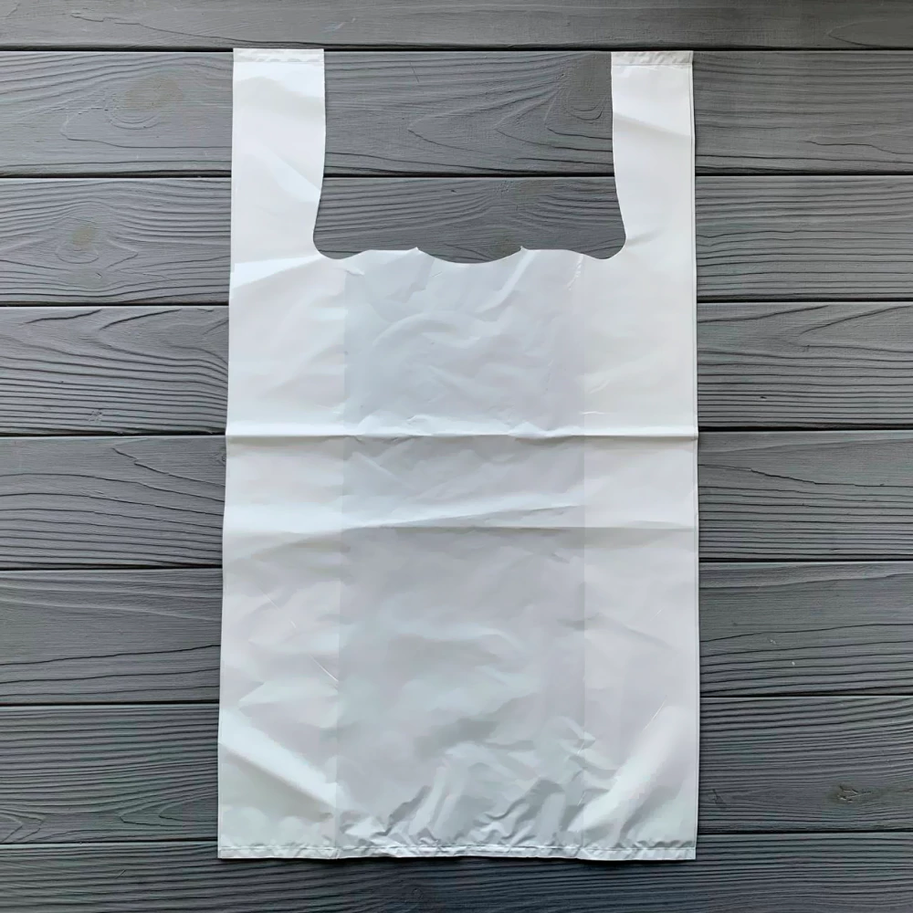 Пакет майка біла 29х50 см (100шт) 50 МкМ