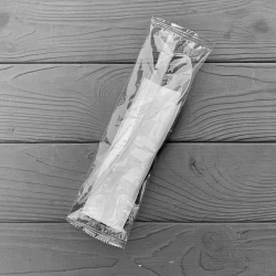 Набор одноразовых столовых приборов (Ложка + Салфетка) прозрачный