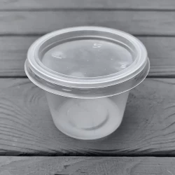 Соусник з кришкою PP 100мл прозорий Польща (100шт|уп/20уп|ящ)