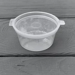 Соусник з відкидною кришкою 30мл прозорий (40шт/уп|1280шт/ящ)