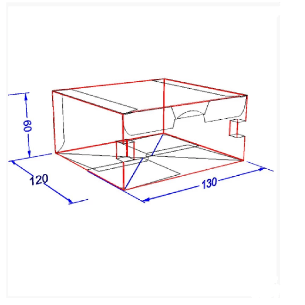 Картонна упаковка снек бокс Максі Крафт (50шт/уп)