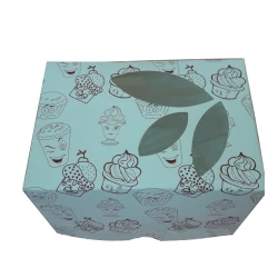 Коробка для капкейків, кексів та мафінів 1 шт 120х85х90 мм. з принтом.