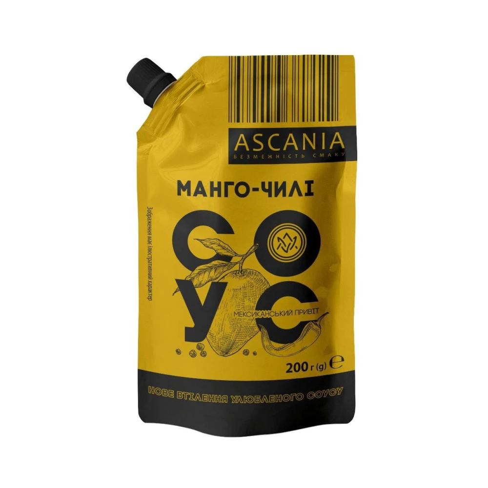 Соус МІНІ дой-пак “Манго-чілі“ 200г