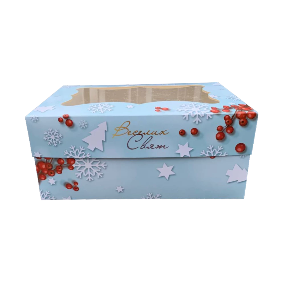 Коробка подарункова 250х170х110 мм Новий рік 2023