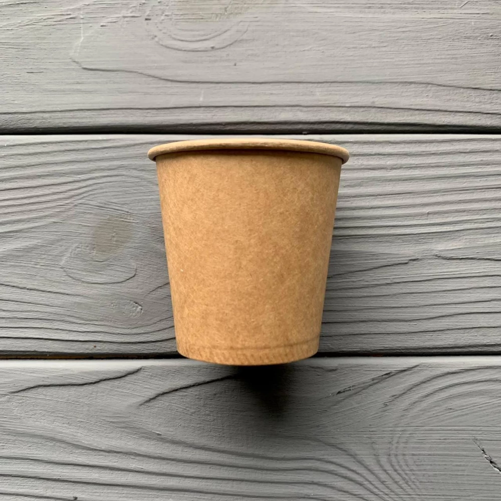 Стакан однослойный крафт 110мл T110K (50шт/уп|4200шт/ящ)