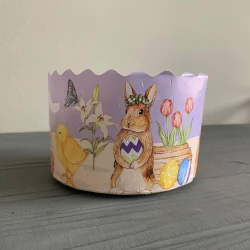 Форма для паски біла “Казкові“ Ø130 мм, висота 85 мм ФП38