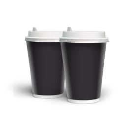 Double wall стакан чорний 500 мл (двошаровий)