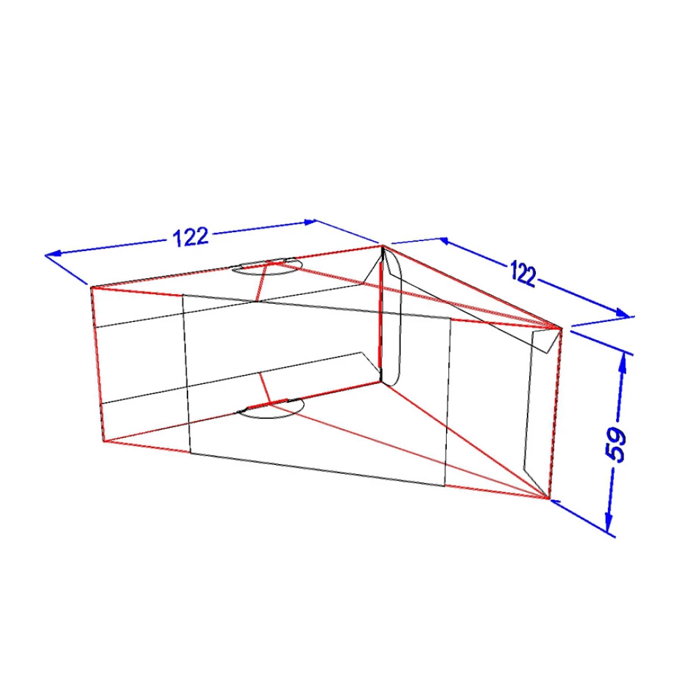 Картонна упаковка для сендвічів темна