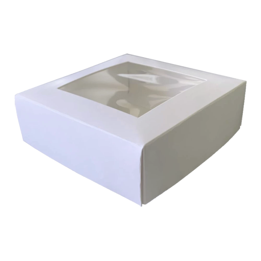 Коробка для конфет белая 110х110х37 KPK60