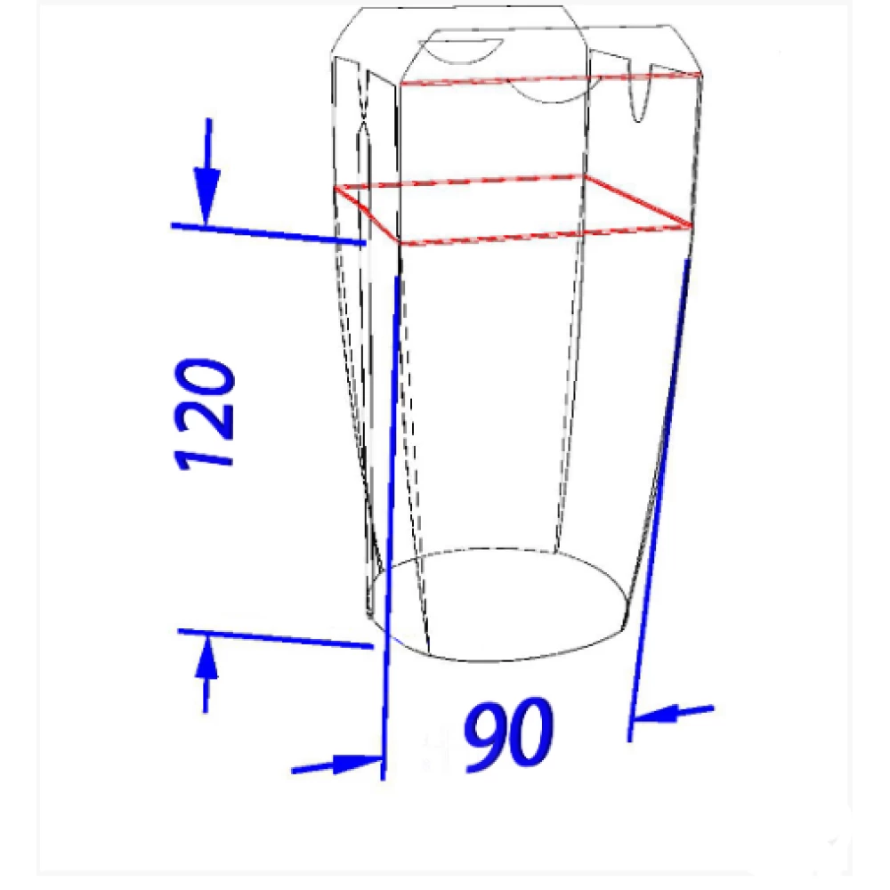Коробка для локшини і салатів 900 мл. Темна