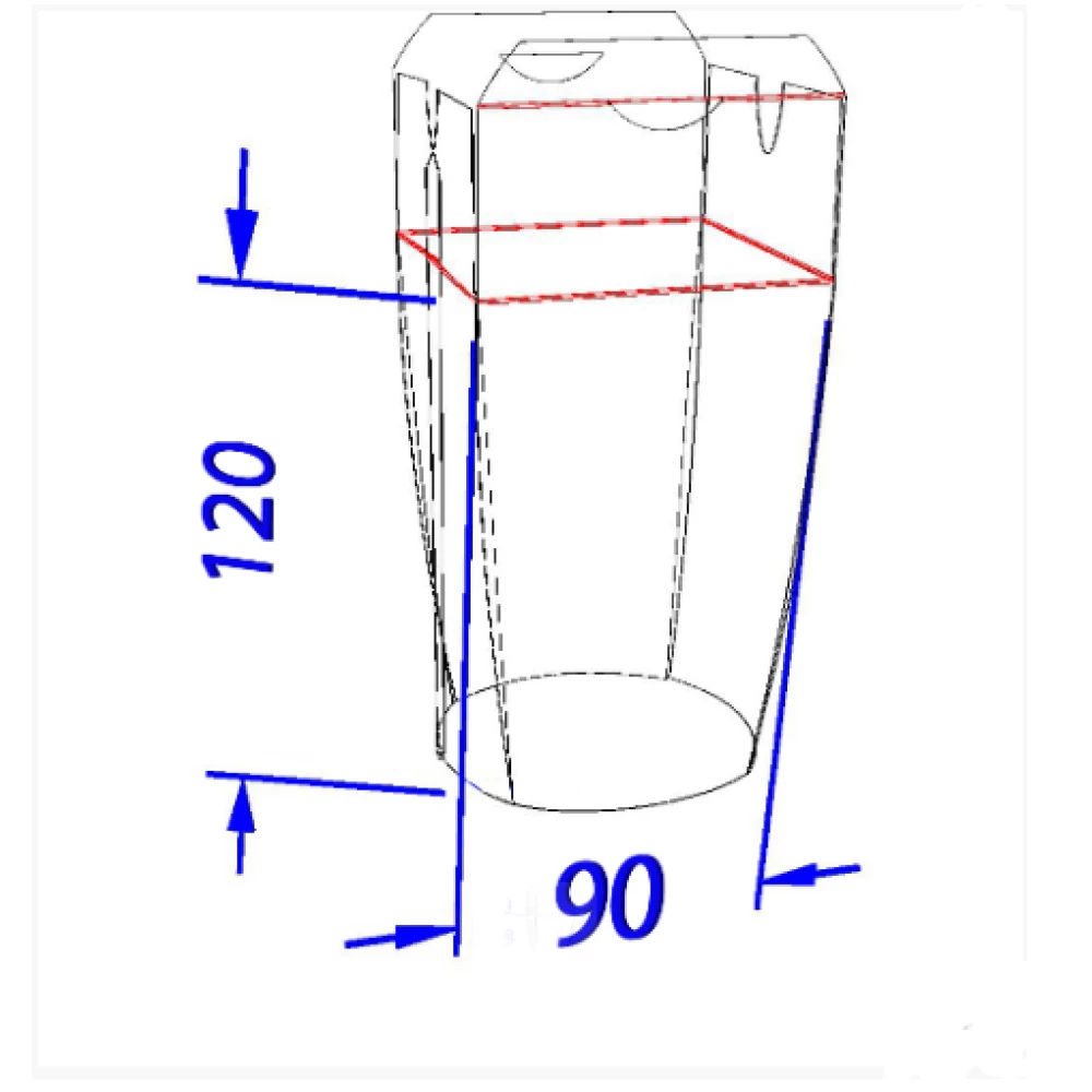 Коробка для локшини і салатів 900 мл. Світла