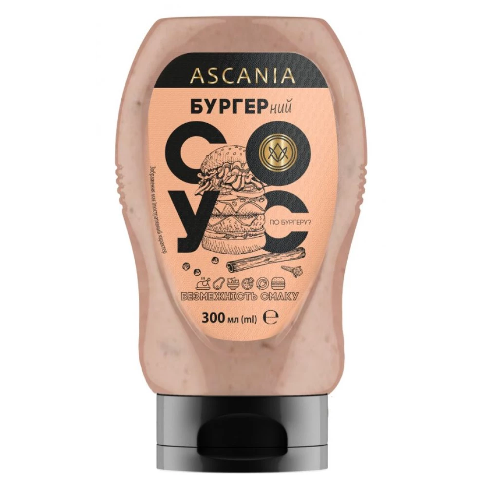 Соус-бутылка Бургер 300 мл (310гр) (10шт/ящ)