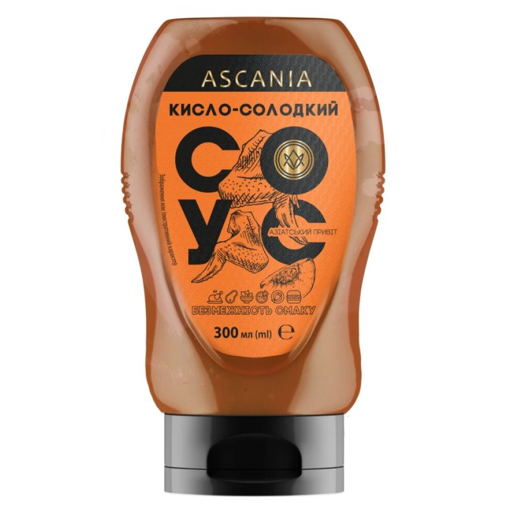 Соус-пляшка Кисло-солодкий 300 мл (360гр) (10шт/ящ)