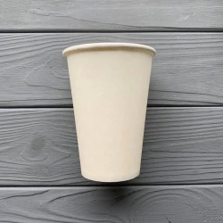 Стакан картонний 340 мл білий (50шт/уп|1250шт/ящ)