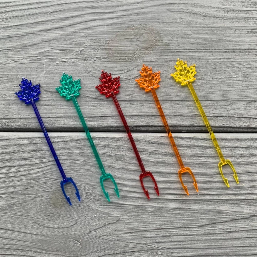 Прикраса-шпажка “Метелик-Кленовий лист“ (1000шт/уп|20000шт/ящ)