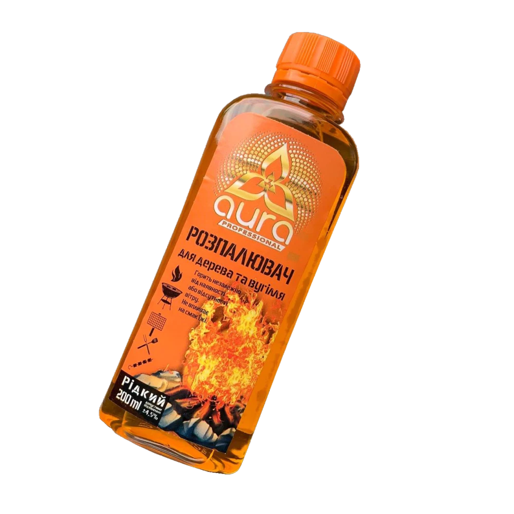 Розпалювач вогню рідкий Aura 200мл
