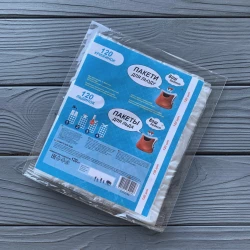 Пакети для заморозки льоду  “Ваш Бюджет“ 120куб 16.5х28см