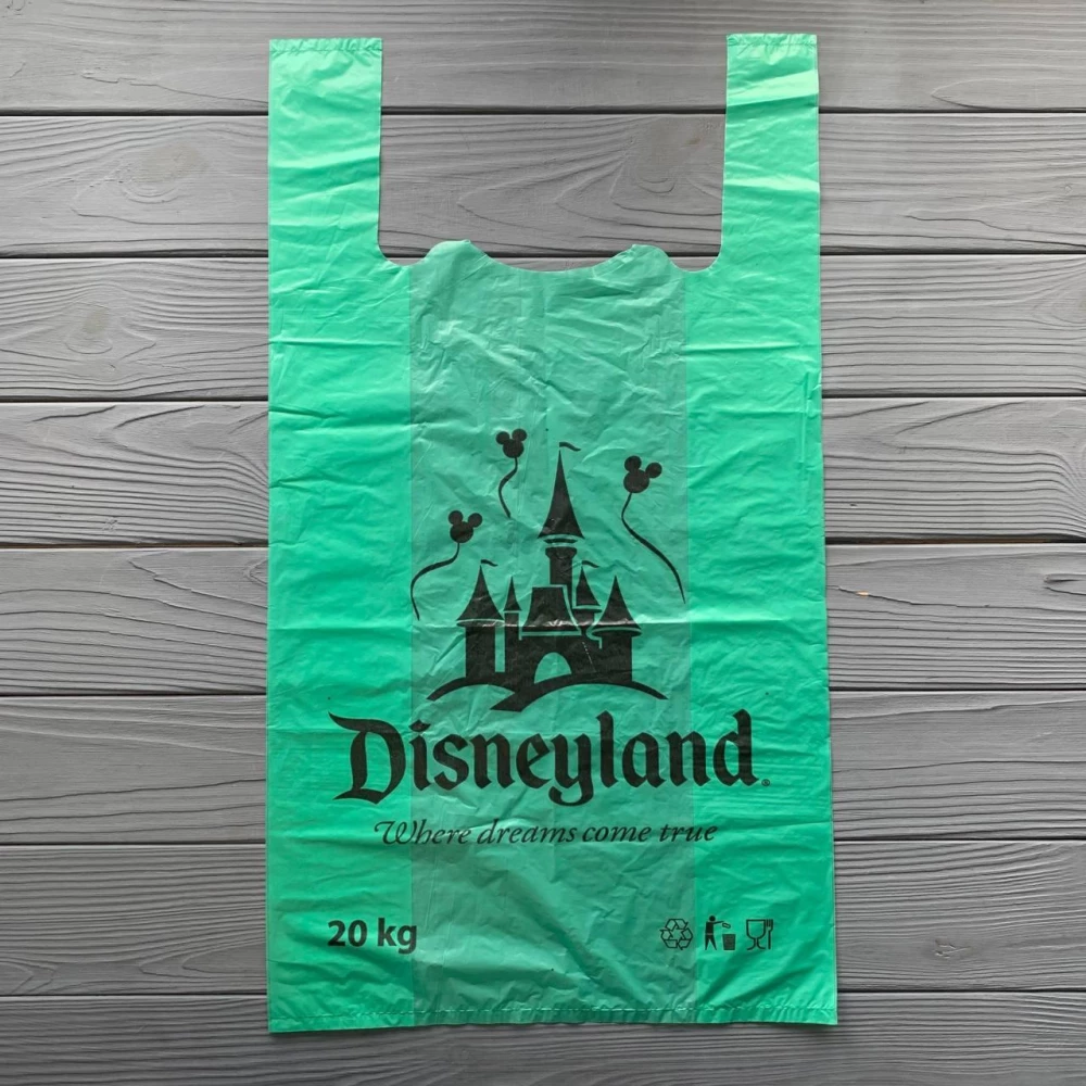 Пакет майка Діснейленд 30х55см (100шт/уп|1000шт/меш) С34