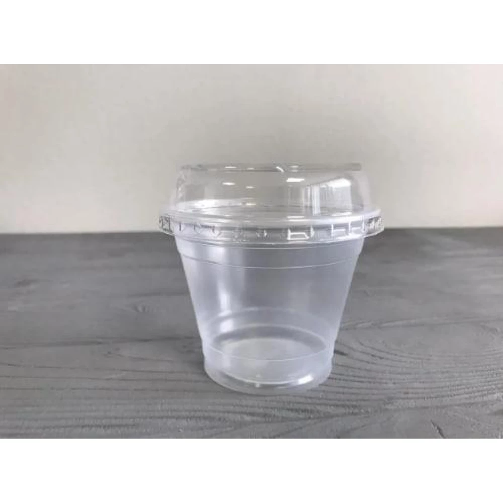 Стакан куполоподібний 280 мл. (рівна кришка) (100/1000) 95073Р