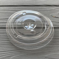 КТ2 Кришка плоска Ø95 з Х-отвором PET (100шт/уп|1000шт/ящ)