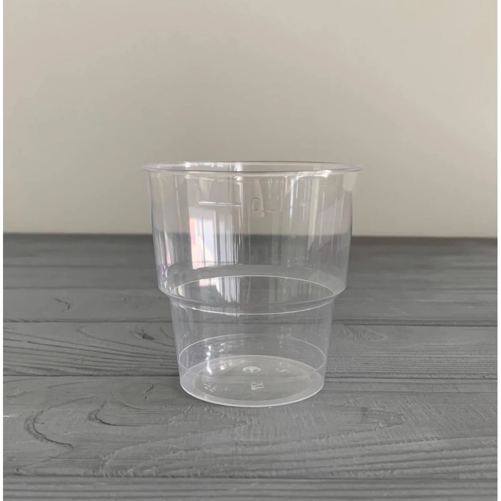 Стакан 200 мл склоподібний прозорий (25шт/уп|900шт/ящ)