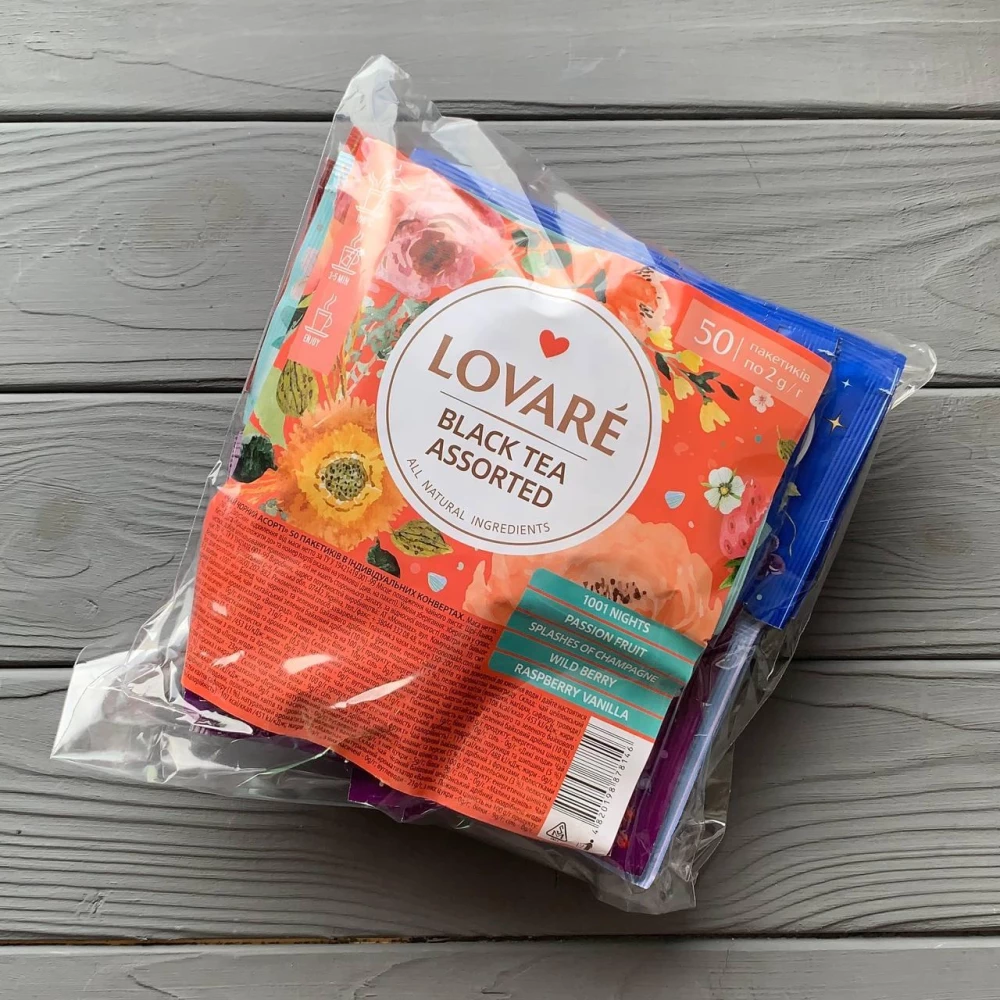 Чай Lovare “Чорний чай асорті“ 50*2г
