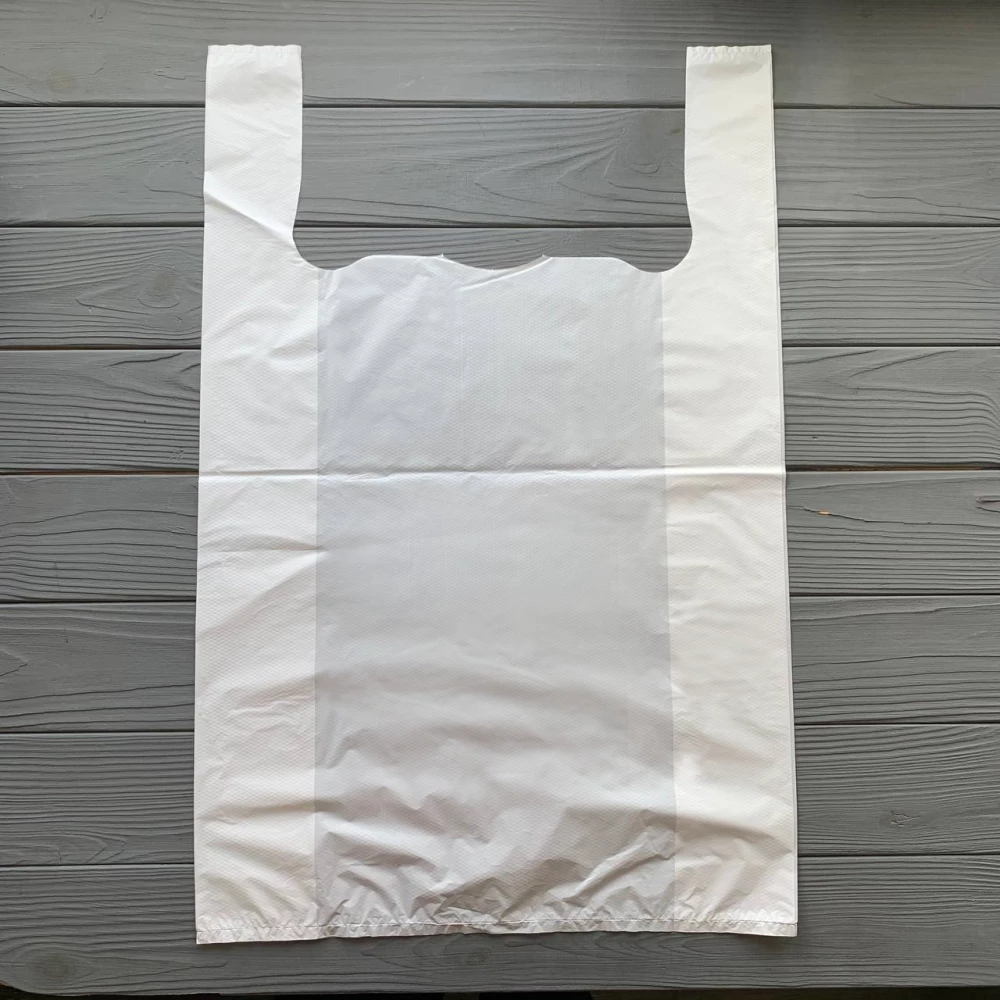 Пакект майка 37х58 Білий (100шт/уп) ПМБ01