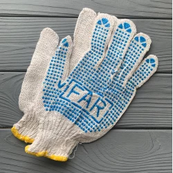 Перчатки робочі білі ПРБ01 (12пар/уп)