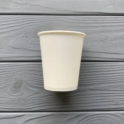 Стакан одношаровий білий 175мл T175W (50шт/уп|2700шт/ящ)