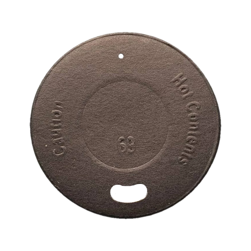 Кришка паперова для стакана чорна 69мм (50/1850)