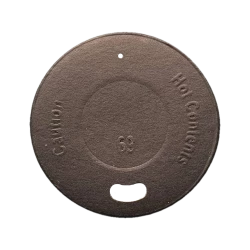 Кришка паперова для стакана чорна 69мм (50/1850)