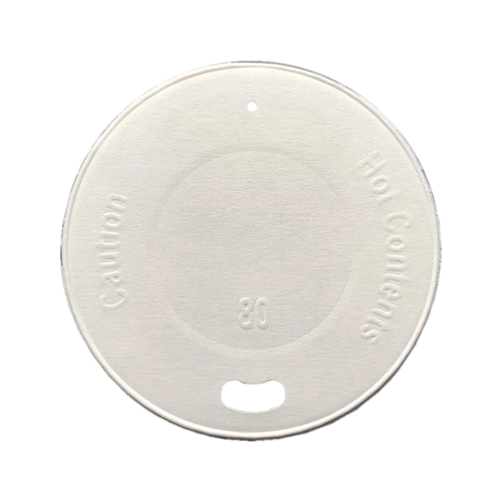 Кришка паперова для стакана біла 80мм (50/1650)