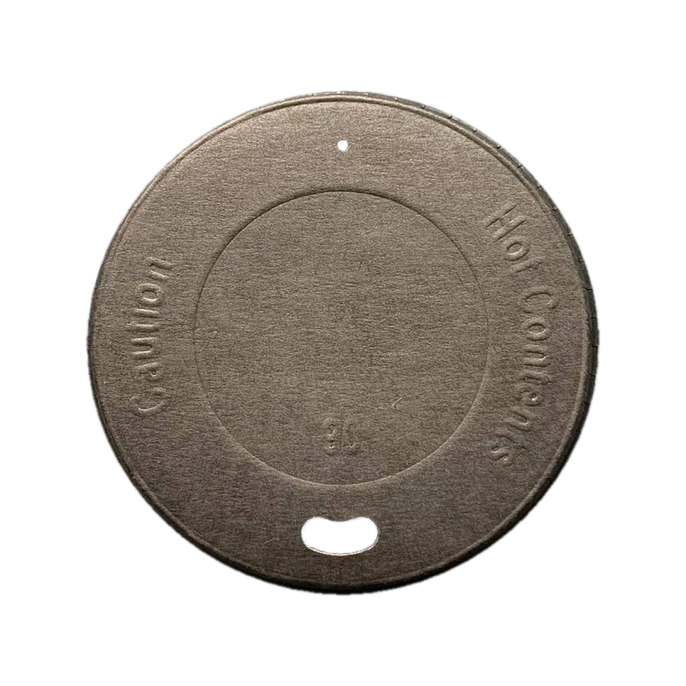 Кришка паперова для стакана чорна 90мм (50/1600)