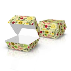 Упаковка для бургерів міді Світла клеєна (50шт/уп)