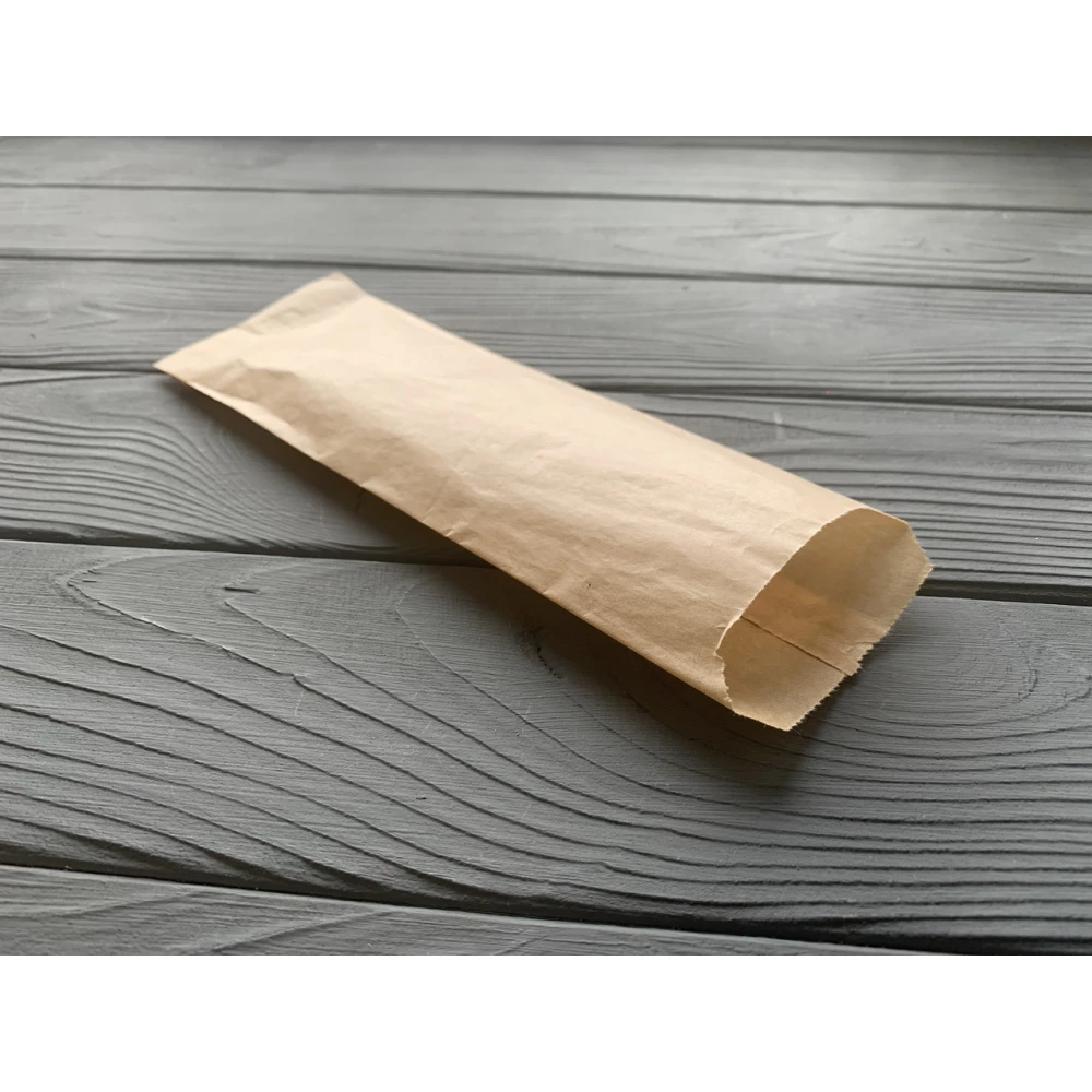 Пакет саше бурый 230х70х0 27Ф (2000 шт) Жиростойкая