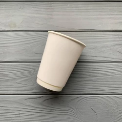 Стакан паперовий двошаровий 440мл Білий (20шт/уп|600шт/ящ) 91мм