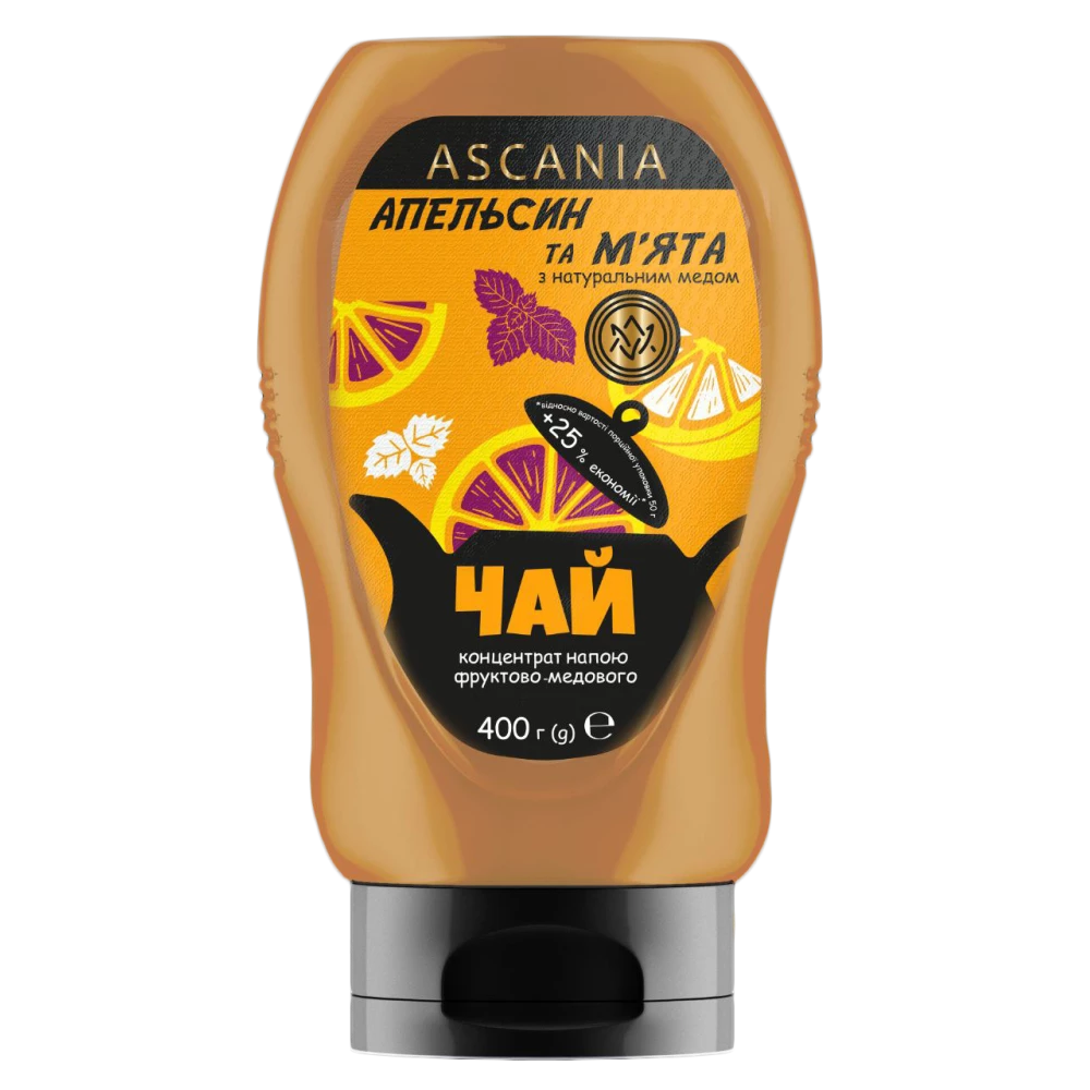 Чай-пляшка Апельсин-м“ята 300 мл (400гр)