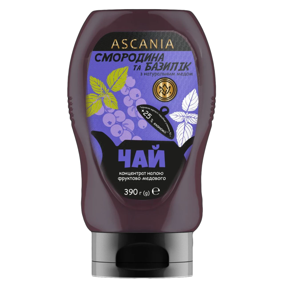 Чай-пляшка Смородина-базилік 300 мл (400гр)