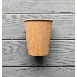 Стакан однослойный крафт 300мл T300K (50шт/1000шт/ящ) 80мм