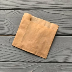 Пакет саше коричневий 115х110х50 мм 40гр/м2 (середня жиростійкість) 218Ф