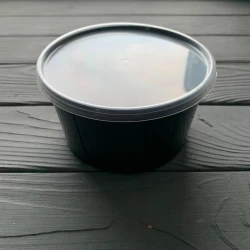 Контейнер з кришкою 500 мл чорний PP PL FI125
